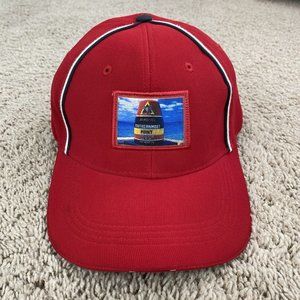 Key West Florida AHD Hat Conch Republic Southernmost Point 90 Miles Cuba Red Cap